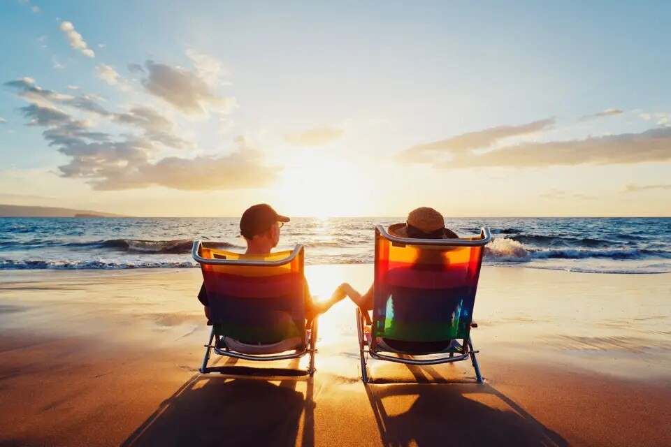 relaxation on beach in egypt